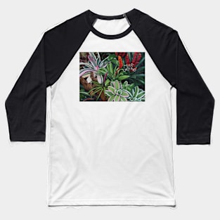 Bromeliad Xmas Card Baseball T-Shirt